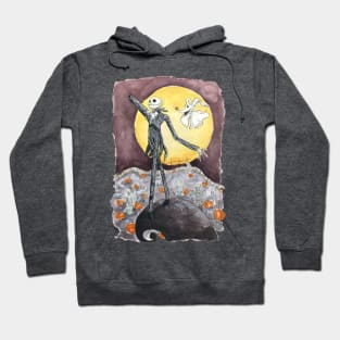 Jack Nightmare Before Christmas Watercolor Hoodie